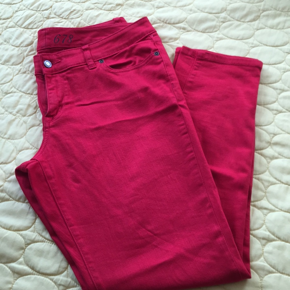 Limited Red Denim Jeans size 12